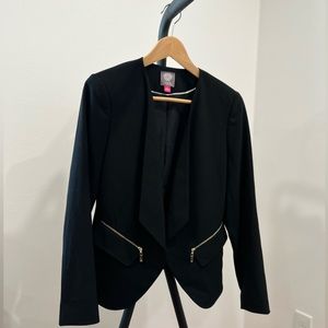 NWT! Vince Camuto Open Front Blazer with Zipper Pockets Size 2